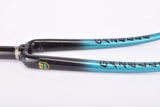 28" Black / metalic Turquois Gazelle Panto Steel Fork with Reynolds 531 tubing and Campagnolo dropouts from the late 1980s - early 1990s