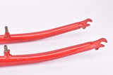 26" Red MTB Steel Fork with Eyelets for Fenders