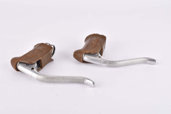 Weinmann AG Vainqueur 999 non-aero Brake lever set with brown hoods from the 1960s