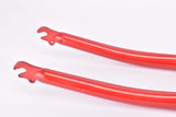 26" Red MTB Steel Fork with Eyelets for Fenders