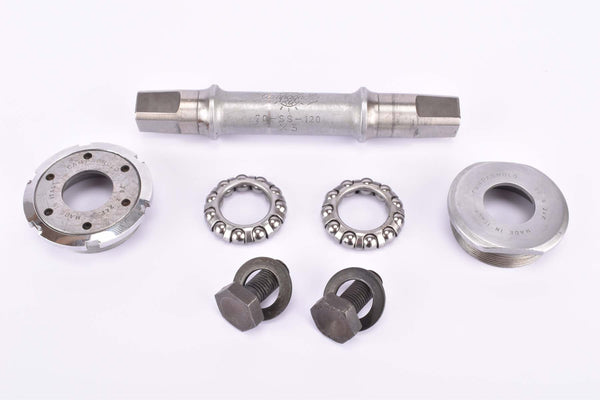 Campagnolo Record Strada #1046 triple Bottom Bracket in 114 mm, with italian thread from the  early 1960s ~ 1970s