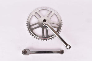 NOS cottered chromed steel single crank set with 46 teeth in 170mm