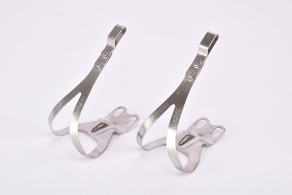 NOS Sakae chromed steel Aero Toe Clip set for #SP-12AL Aero pedals