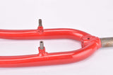 26" Red MTB Steel Fork with Eyelets for Fenders