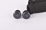 NOS Black Foam bike handlebar grips with bar end plugs