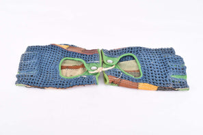 Vintage crochet and leather cycling gloves in size 9