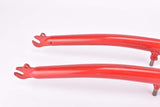 26" Red MTB Steel Fork with Eyelets for Fenders