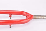 26" Red MTB Steel Fork with Eyelets for Fenders