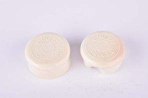 NOS white Cinelli Milano handlebar end plugs form the 1960s