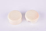 NOS white Cinelli Milano handlebar end plugs form the 1960s