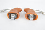 Campagnolo Nuovo Gran Sport #1040/1A milled brake lever set with brown hoods and Chesini Panto