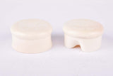 NOS white Cinelli Milano handlebar end plugs form the 1960s