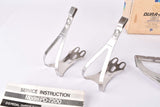 NOS/NIB Shimano Dura-Ace EX #PD-7200 pedals including toeclips and straps from 1981