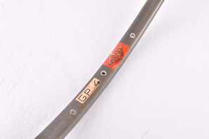 NOS Mavic GP4 dark anodized tubular single rim 700c/622mm with 28 holes from the 1980s