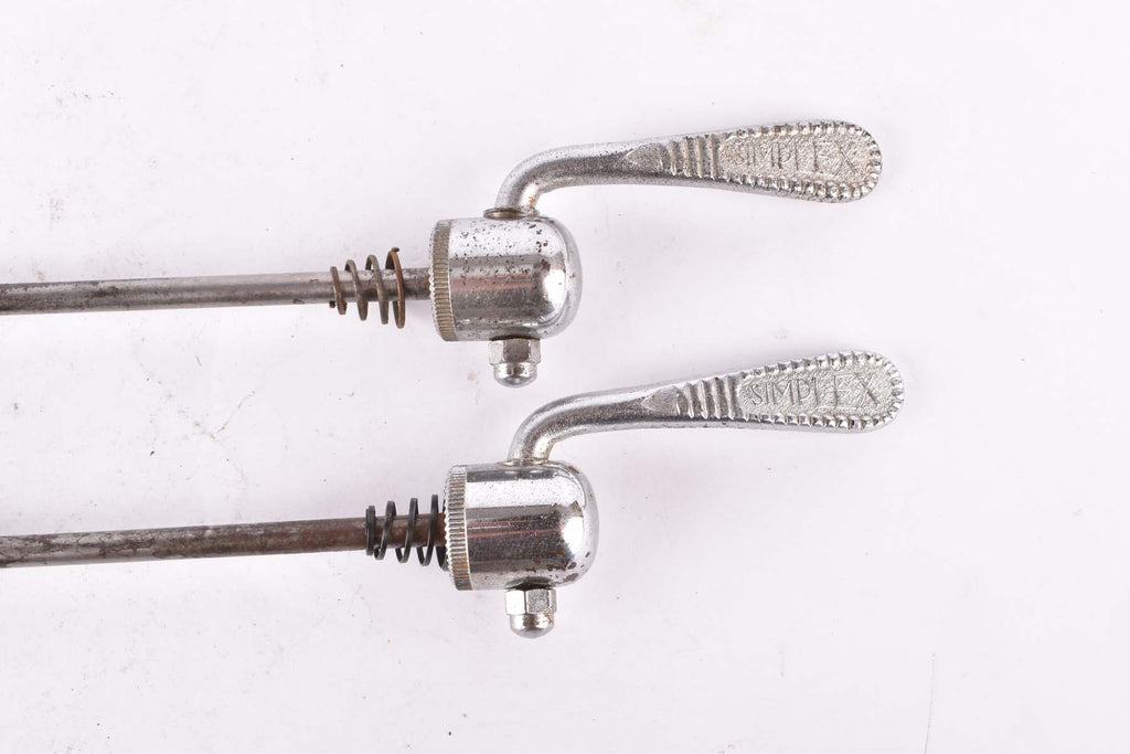 Simplex quick release Set, front and raer Skewer from the 1970s 1980