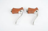 Shimano 105 Golden Arrow #BL-H105 non-aero brake lever set with brown hoods