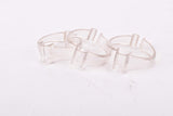 NOS REG #757/25 plastic clamp on top tube brake cable guide clip set