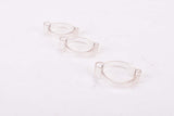 NOS REG #757/25 plastic clamp on top tube brake cable guide clip set