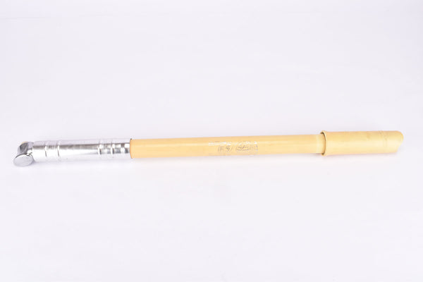 silver/yellowed Silca Impero bike pump in 445-470mm from the 1970s - 80s