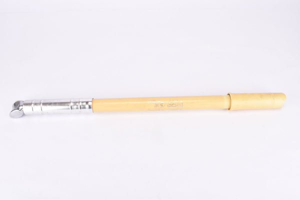silver/yellowed Silca Impero bike pump in 445-470mm from the 1970s - 80s