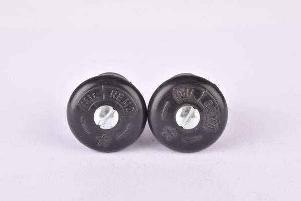 NOS black Milremo handlebar end plugs