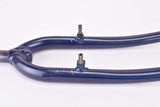 26" Dark Blue MTB Steel Fork with Eyelets for Fenders