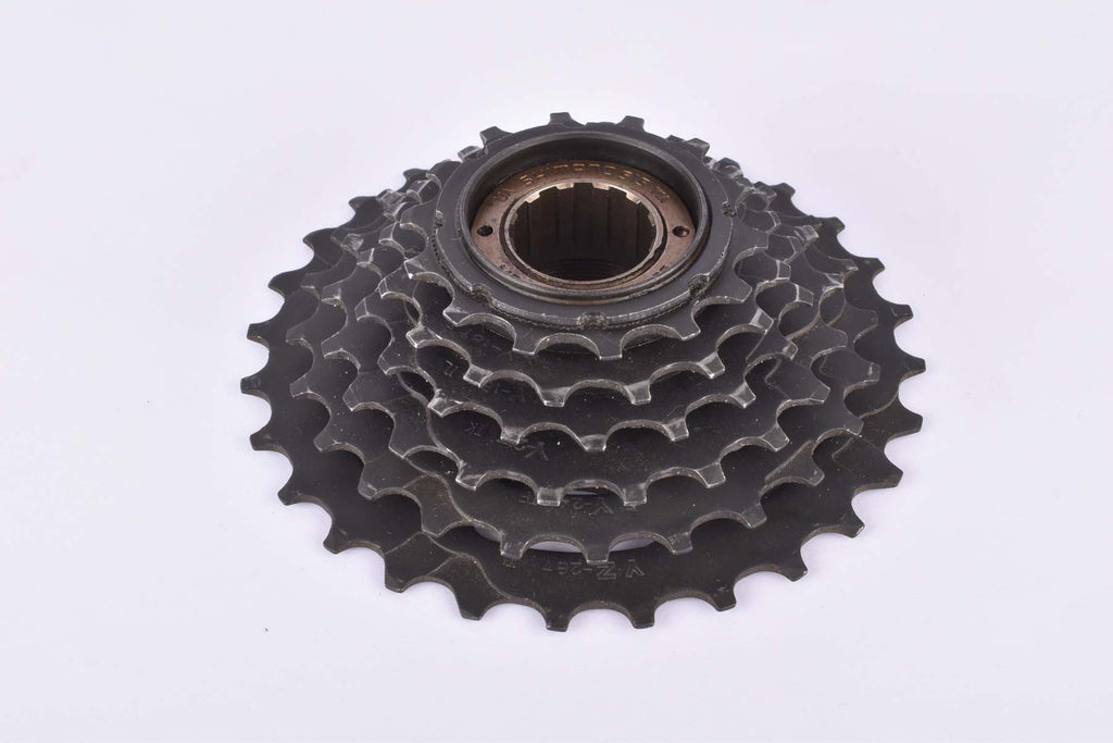 Shimano Tourney 22 #MF-HG22 6-speed SIS Hyperglide (HG) Freewheel with 14-28 teeth and english thread from 1995 Shimano Tourney 22 #MF-HG22 6-speed