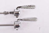 Campagnolo pre cpsc quick release set Record and Super Record, #1001/3 and #1006/8 front and rear Skewer from the 1950s - 1970s