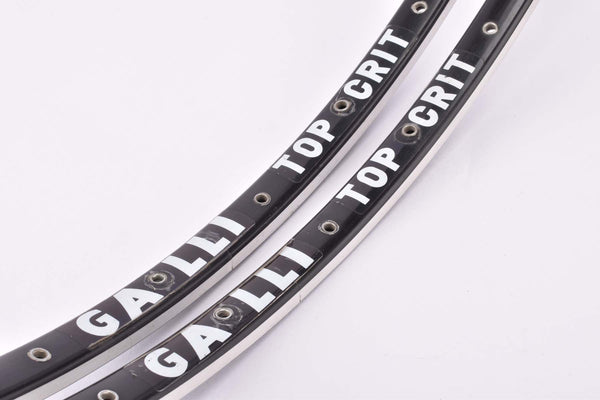 NOS Galli Top Crit Criterium tubular rim set in 28" with 32 holes from the  late 1980s