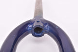 26" Dark Blue MTB Steel Fork with Eyelets for Fenders