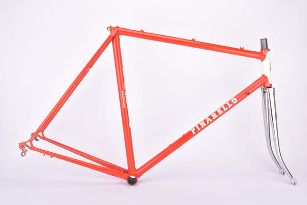 Steel Frame with Pinarello Decals in 57 cm (c-t) / 55.5 cm (c-c) with Gipiemme Dropouts from the 1980s