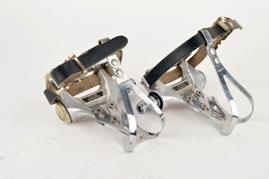 Shimano 600EX #PD-6207 Pedals with toe clips and straps from 1985/86