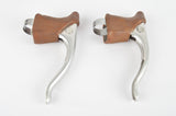 NOS Campagnolo (Nuovo) Record, Brake Lever Set #2030 with brown worldlogo hoods