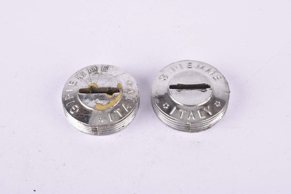 Silver Gipiemme plastic crank set dust caps