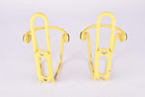 Yellow Elite Ciussi Silver Light Weigth Tubular Alu water bottle cage set