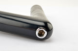 Black anodized Cinelli 1A stem in size 120mm with 26.4mm bar clamp size from the 1970s - 80s