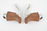 NOS Campagnolo (Nuovo) Record, Brake Lever Set #2030 with brown worldlogo hoods