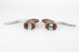 NOS Campagnolo (Nuovo) Record, Brake Lever Set #2030 with brown worldlogo hoods
