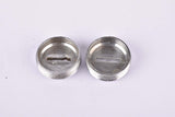 Silver Gipiemme plastic crank set dust caps