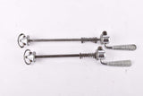 Campagnolo pre cpsc quick release set Record and Super Record, #1001/3 and #1006/8 front and rear Skewer from the 1950s - 1970s
