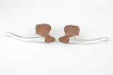 NOS Campagnolo (Nuovo) Record, Brake Lever Set #2030 with brown worldlogo hoods