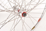 28" (700C) Wheelset with Super Champion Competition Route Rims and Maillard Normandy Luxe Competition (red lable) low flange hubs with english thread
