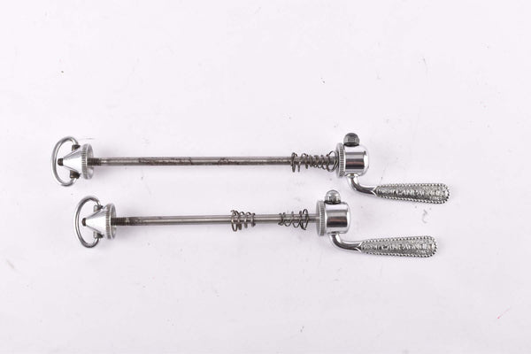 Campagnolo pre cpsc quick release set Record and Super Record, #1001/3 and #1006/8 front and rear Skewer from the 1950s - 1970s