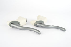 Shimano 600 Ultegra #BL-6403 aero brake lever set with white hoods from the 1990s