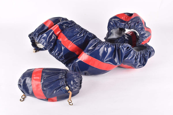 Blue and Red Alisian Professional Team Service wheel cover tire saver set