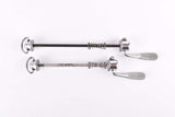 Campagnolo post CPSC quick release set Record and Super Record, #1001/3 and #1006/8x6 front and rear Skewer from the 1970s - 80s