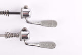Campagnolo post CPSC quick release set Record and Super Record, #1001/3 and #1006/8x6 front and rear Skewer from the 1970s - 80s