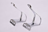 NOS Christophe #496  chromed steel toe clip set in size M