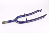 26" Dark Blue MTB Steel Fork with Eyelets for Fenders
