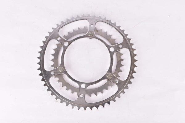 NOS Stronglight 3-pin chromed steel Chainring with 52/38 teeth and 116 mm BCD from the 1960s - 1970s